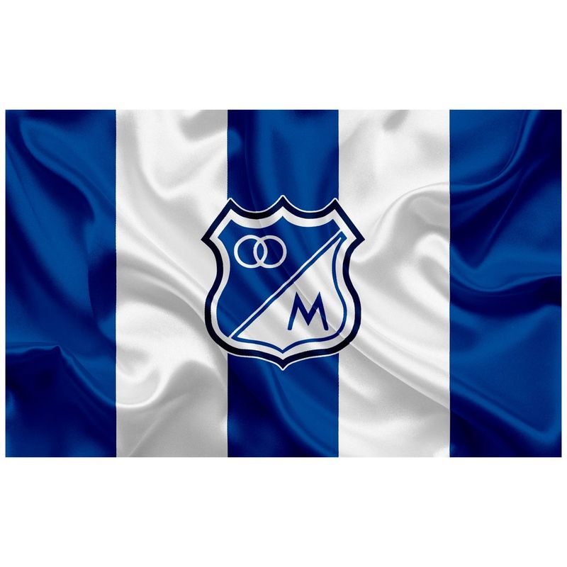 GENERICO - Bandera Millonarios Fútbol Club 150x90cm Exterior Grande