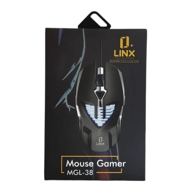 ZER - MOUSE GAMER RGB LINX 3D DPI 3200DPI NEGRO