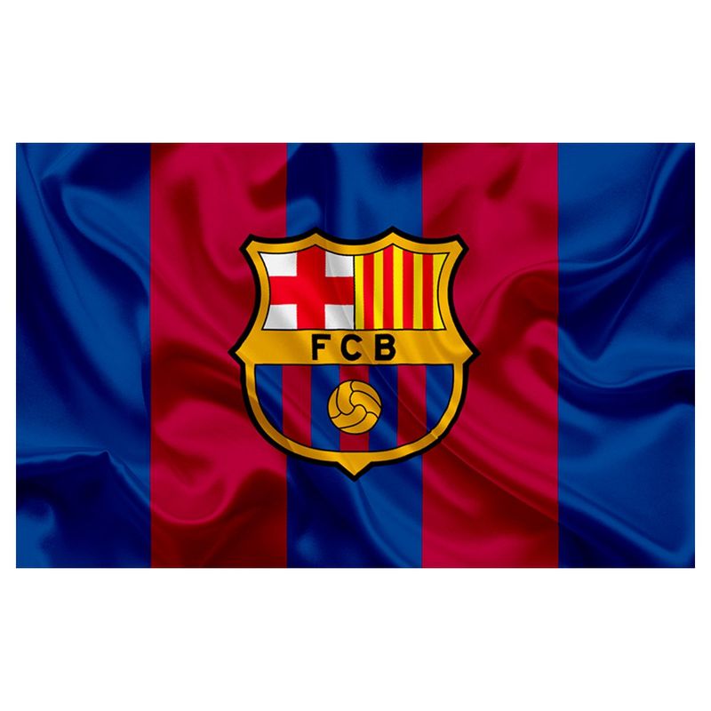 GENERICO - Bandera Fútbol Club Barcelona 150x90cm Barca Exterior Grande
