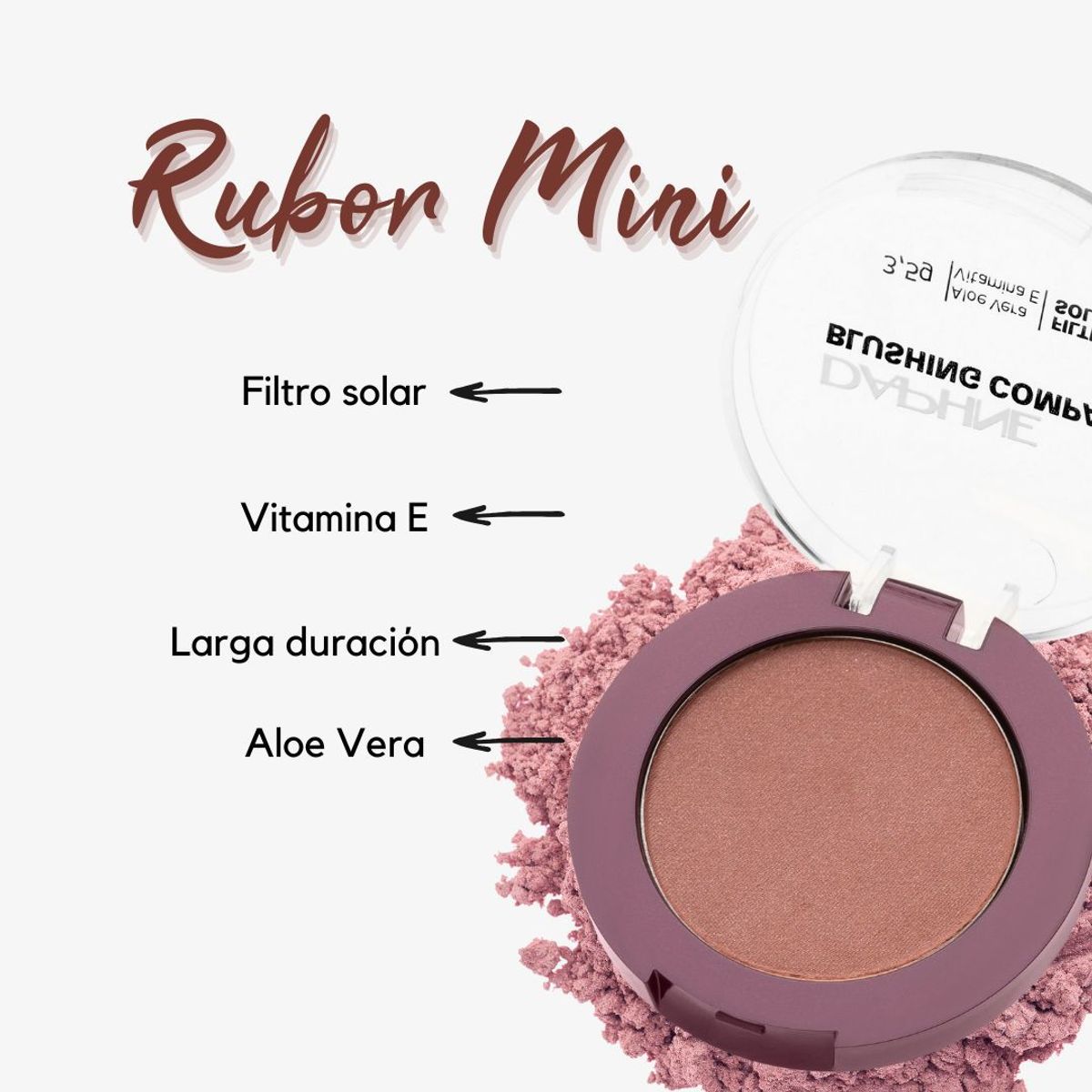 DAPHNE COSMETICS - Rubor compacto Mini Nuez