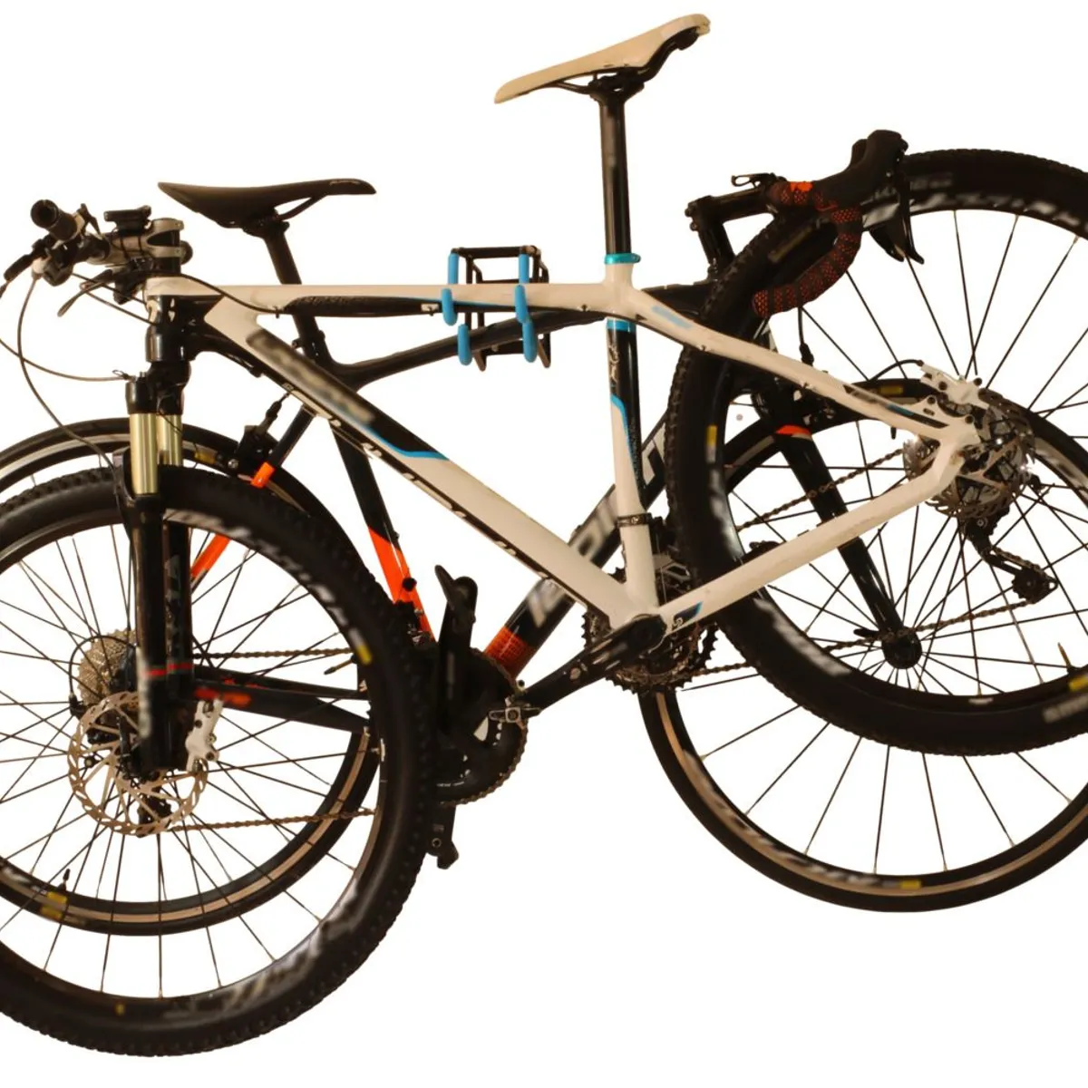 GENERICO - SOPORTE ABW COLGADOR HORIZONTAL PARA 2 BICICLETAS