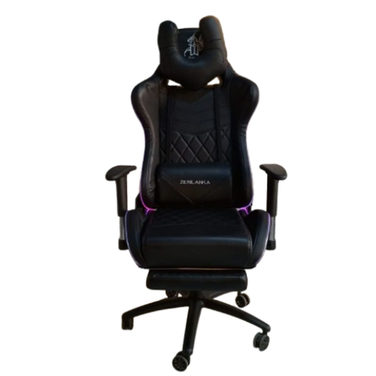 ZER - Silla Gamer Reclinable Ergonomica Profesional Retro RGB Multicolor