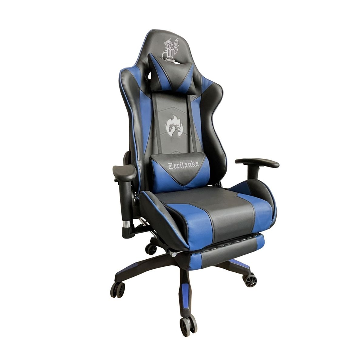 ZER - Silla Gamer Reclinable Ergonomica Profesional Premium Kitsune Azul