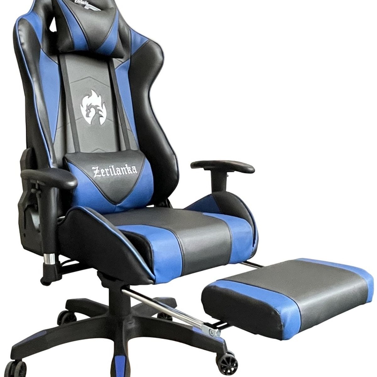 ZER - Silla Gamer Reclinable Ergonomica Profesional Premium Kitsune Azul
