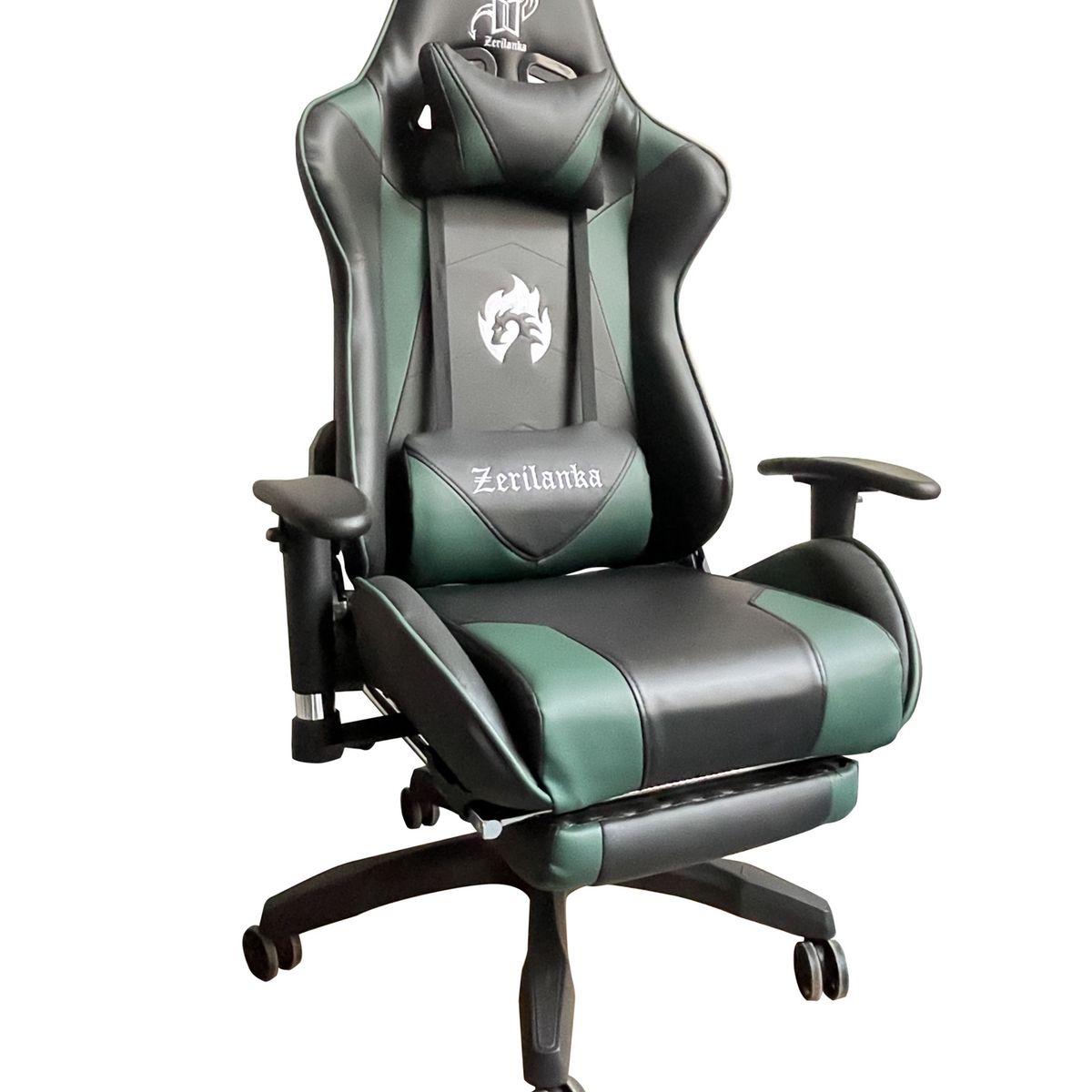 ZER - Silla Gamer Reclinable Ergonomica Profesional Premium Kitsune Verde