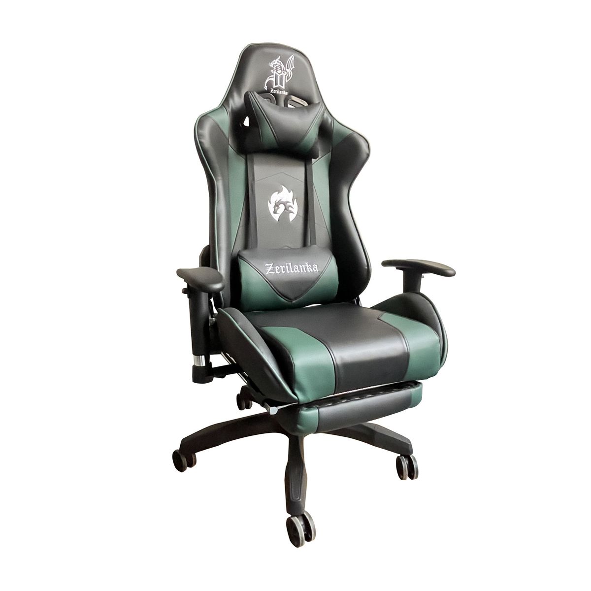 ZER - Silla Gamer Reclinable Ergonomica Profesional Premium Kitsune Verde