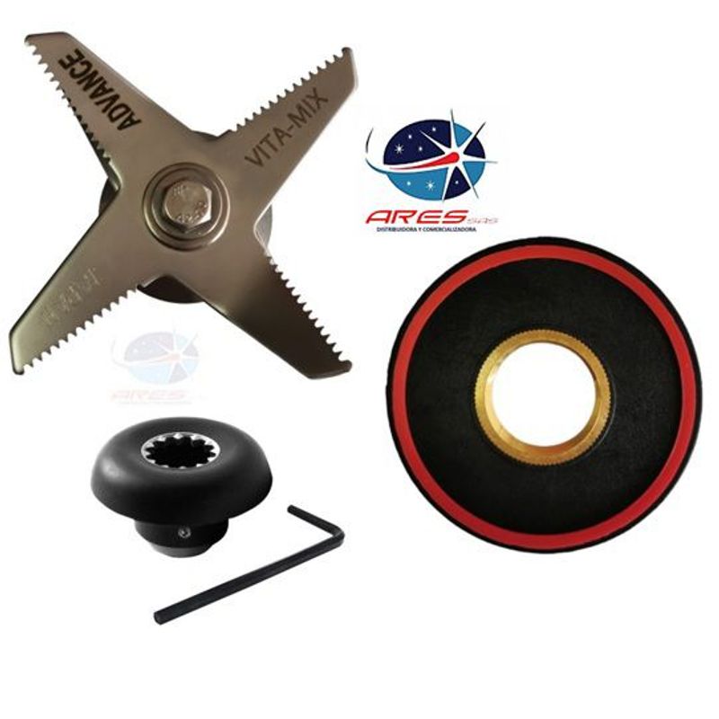 ARES - Kit Vitamix CuchillaTuerca De RetencionAcople De Motor