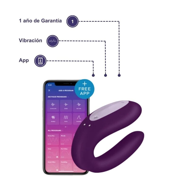 SATISFYER - Satisfyer Double Joy App Vibrador