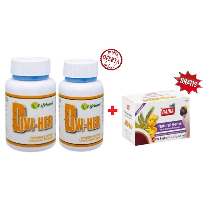 LIFEHUNI - Promoción Divi-Her Lifehuni Suplementos x2 Te Badia Multivitamínico
