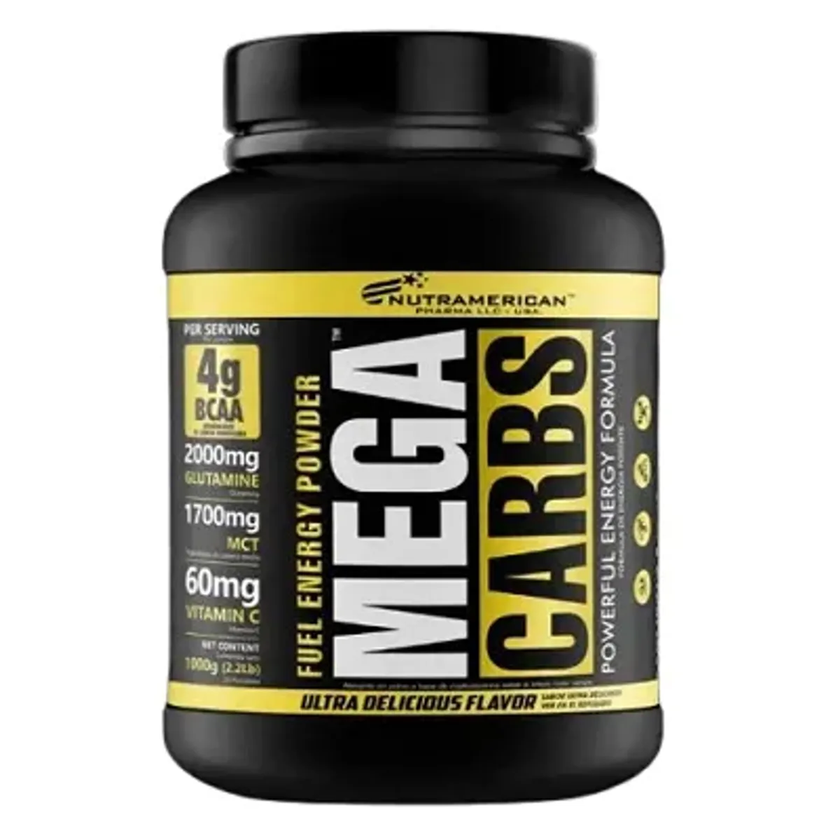MEGAPLEX - Mega Carbs Nutramerican New  Powerful Formula LIMON CEREZA