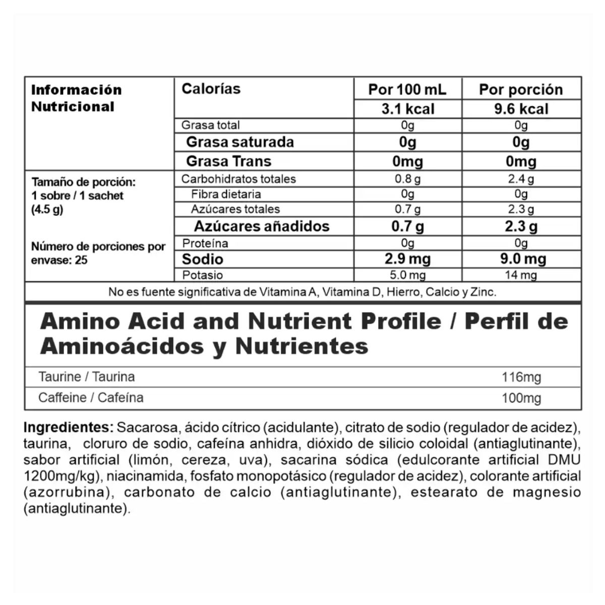 MEGAPLEX - Mega Energy X 25 Sobres Nutramerican