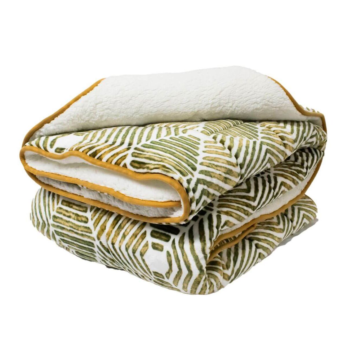 REALTEX - Cobija Flannel Borrego Real Tex Panel Verde