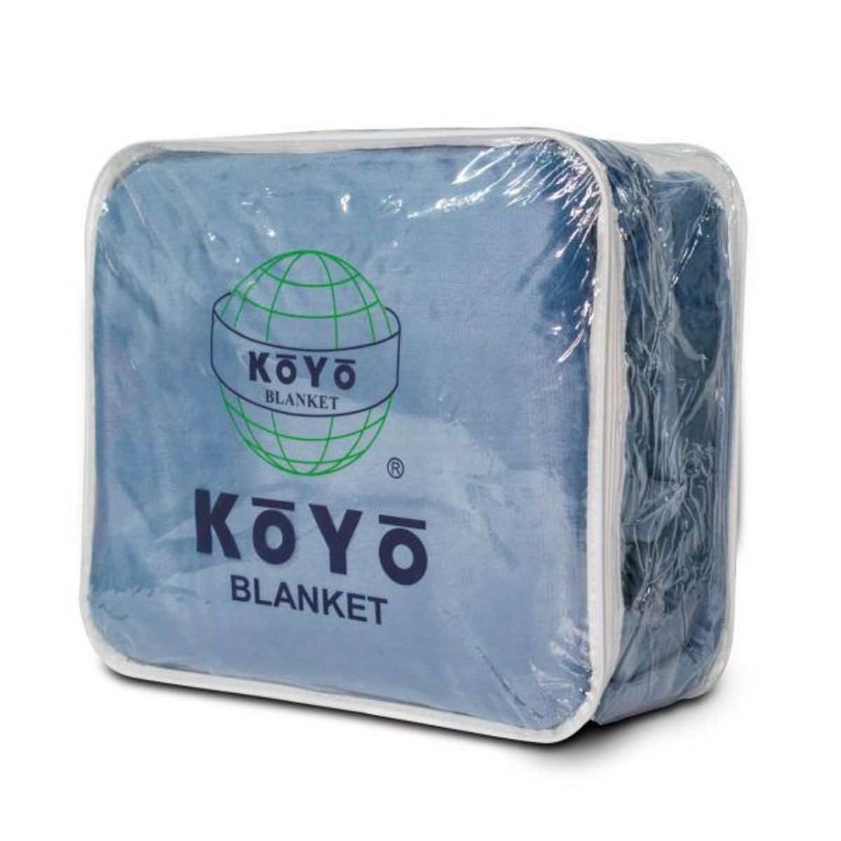 REALTEX - Cobija King Flannel - Borrego Koyo 260X220 cm Azul Oscuro