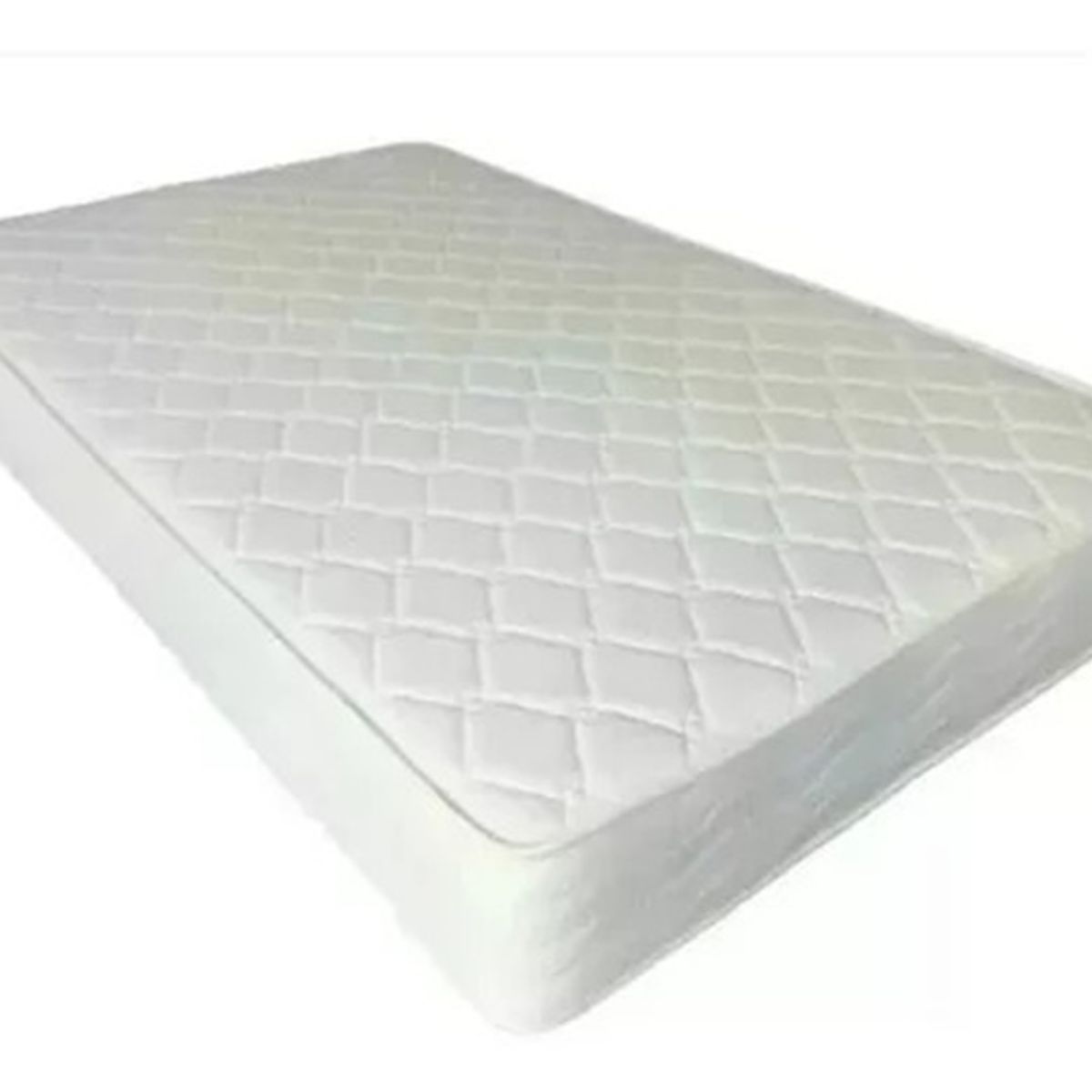GENERICO - COLCHON SEMIORTOPEDICO DOBLE CON RESORTES 140x190 - BLANCO