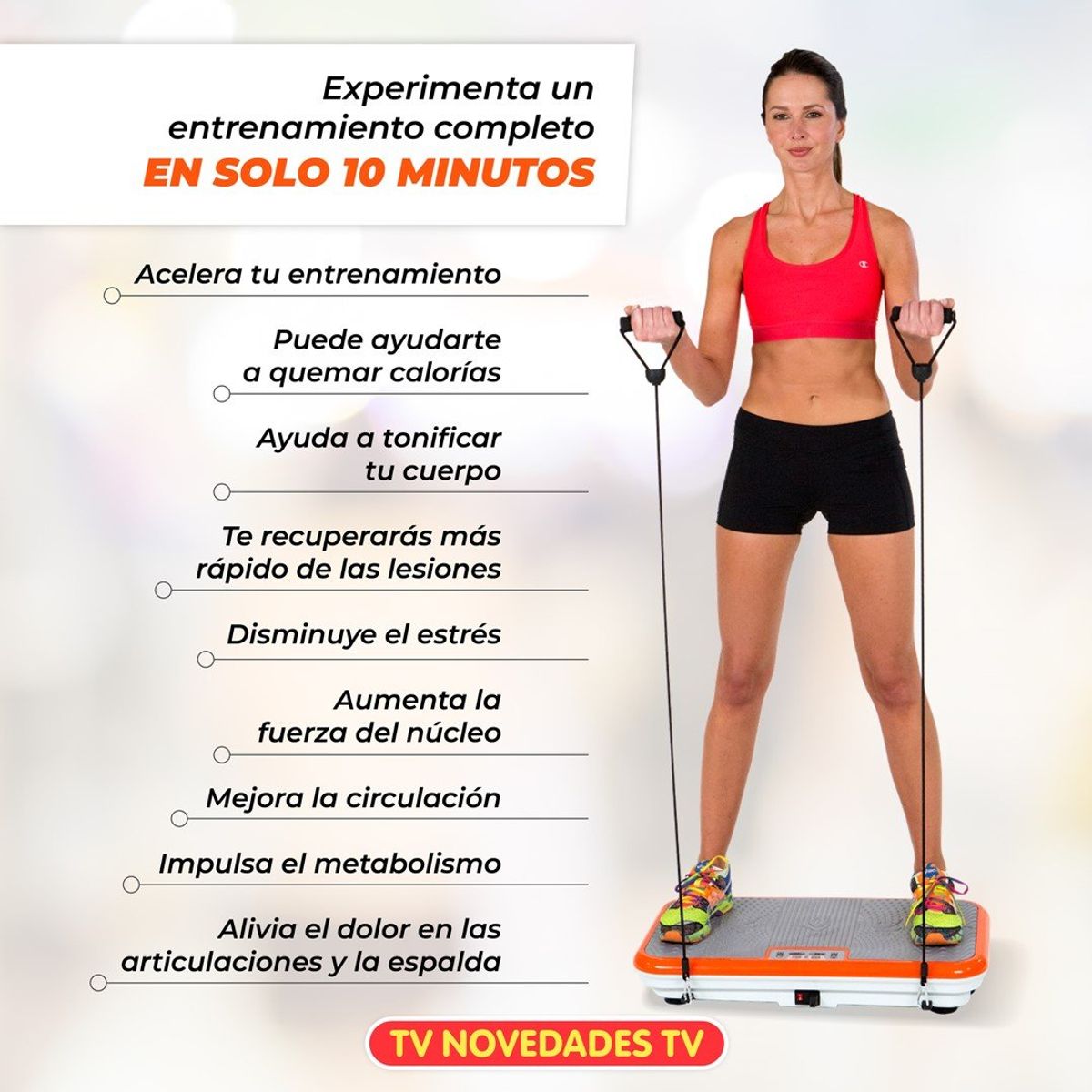 TV NOVEDADES - Plataforma Vibratoria De Ejercicio Power Fit Elite