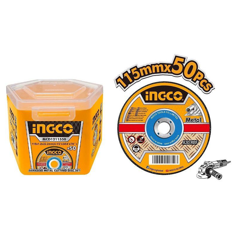 INGCO - DISCO CORTE 4-1/2X3/64 (CAJA X 50UND) MCD1211550 INGCO