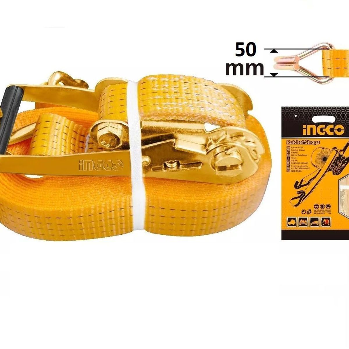 INGCO - REATA CARGA 2'' X 10 METROS 5 TONELADAS HRSP5101 INGCO