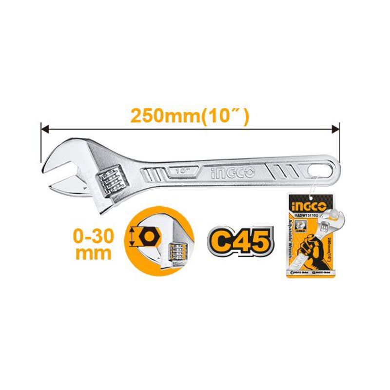 INGCO - LLAVE DE EXPANSIÓN 10 PULGADAS HADW131102 INGCO