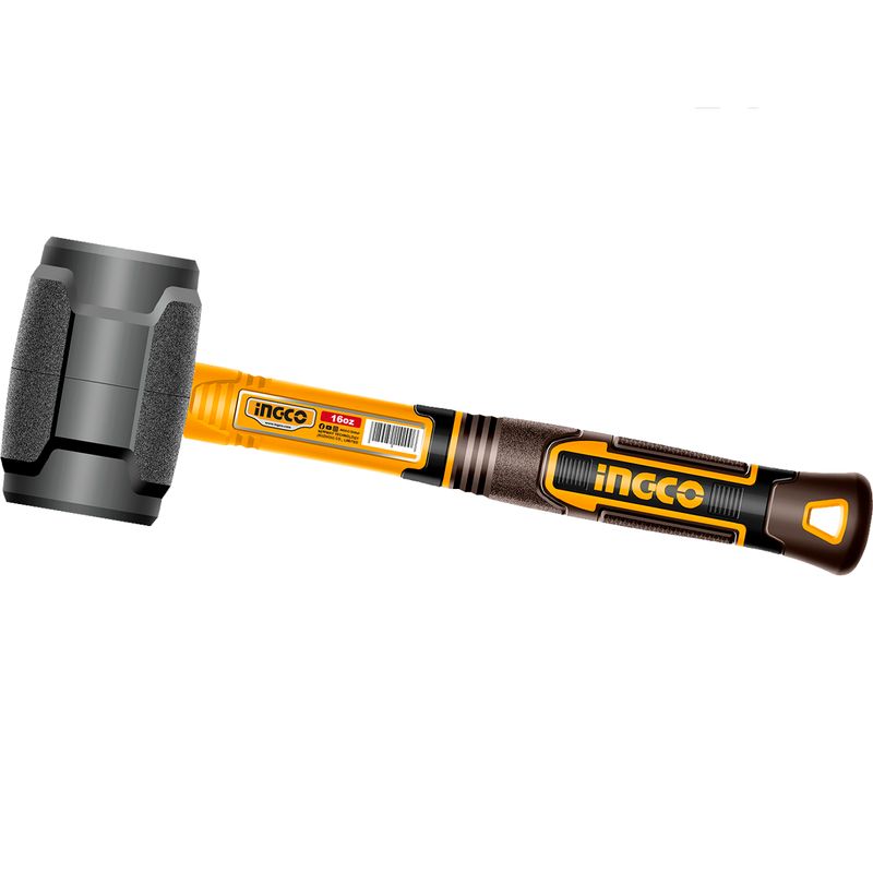 INGCO - MARTILLO DE GOMA FIBRA DE VIDRIO 16OZ HRUH8216 INGCO