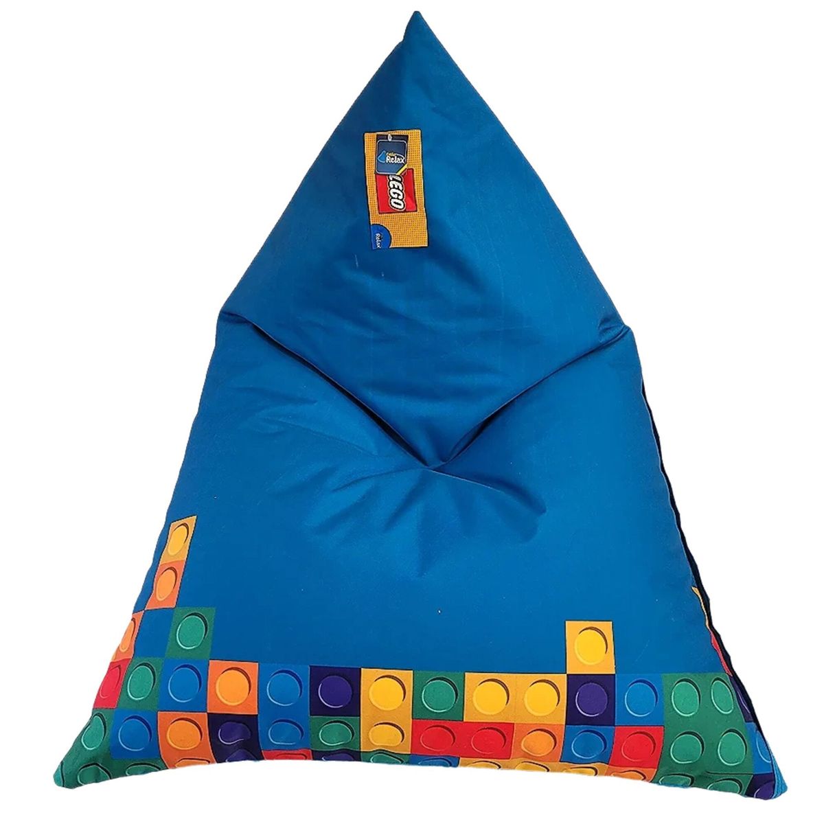 ESTILO RELAX - PUFF EDGE BLOCKS NIÑOS - ANTIFLUIDO Y ESPUMA - ESTILO RELAX - AZUL.