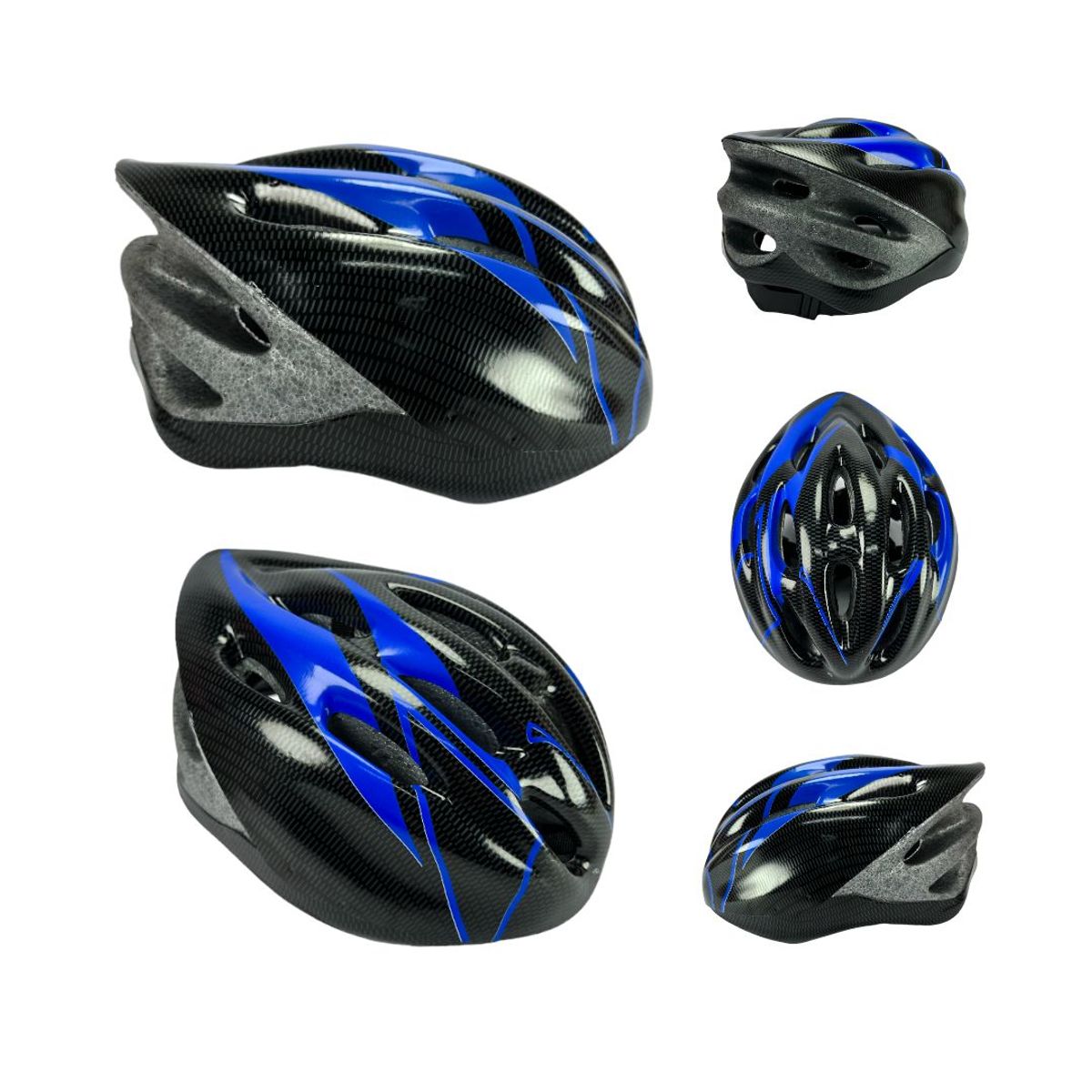BASIC - Casco Patinaje Ciclismo Aerodynamic Niños Y Adultos Azul