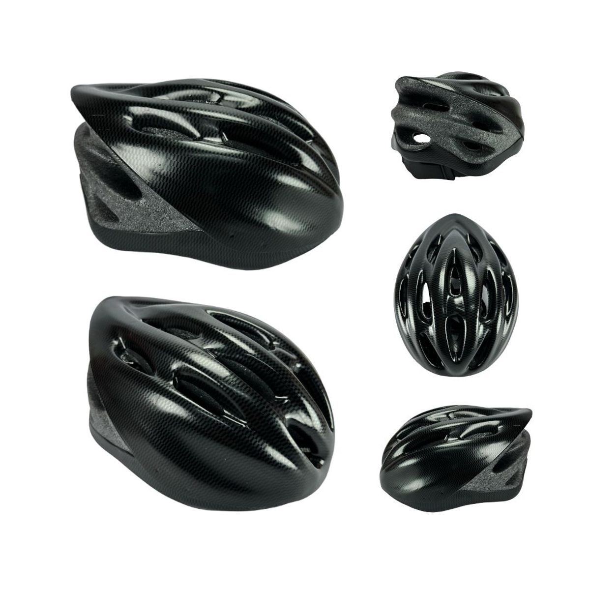 BASIC - Casco Patinaje Ciclismo Aerodynamic Niños Y Adultos Negro