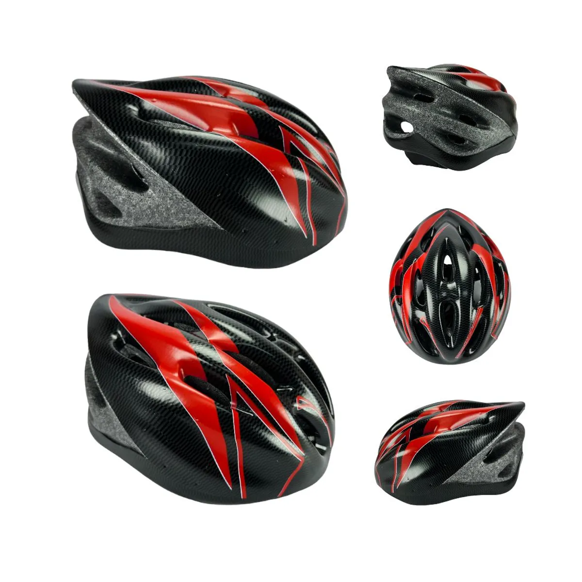 BASIC - Casco Patinaje Ciclismo Aerodynamic Niños Y Adultos Rojo
