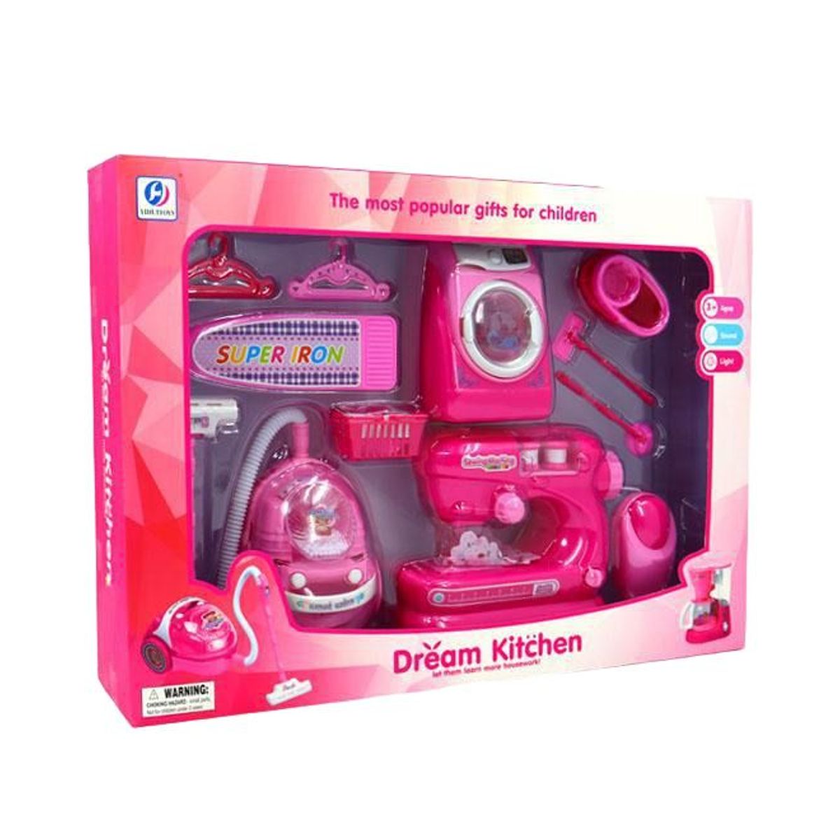 GENERICO - Juguete Niña Electrodomesticos Aseo Con Lavadora Aspiradora