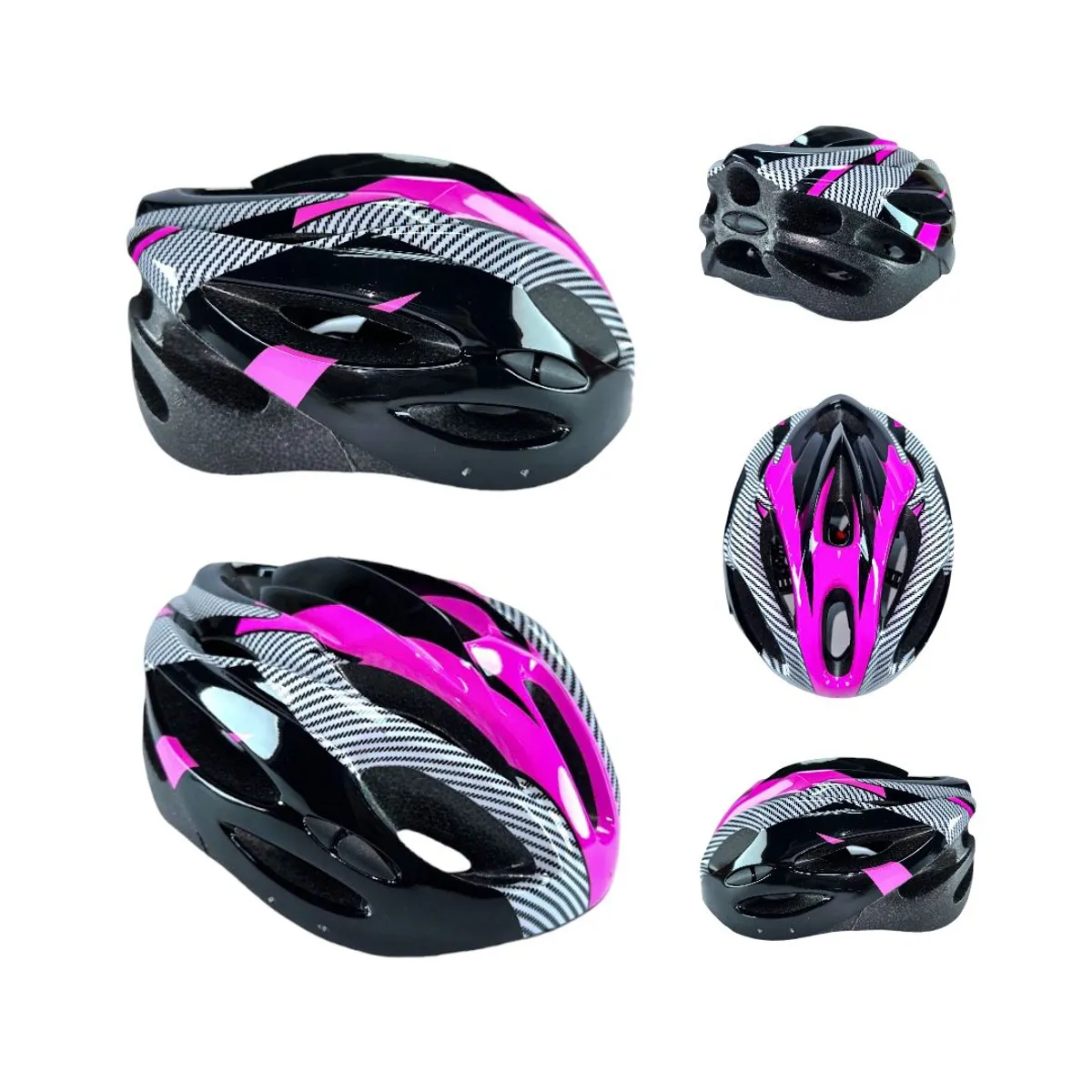 BASIC - Casco Patinaje Ciclismo Balance Niños Y Adultos Fucsia