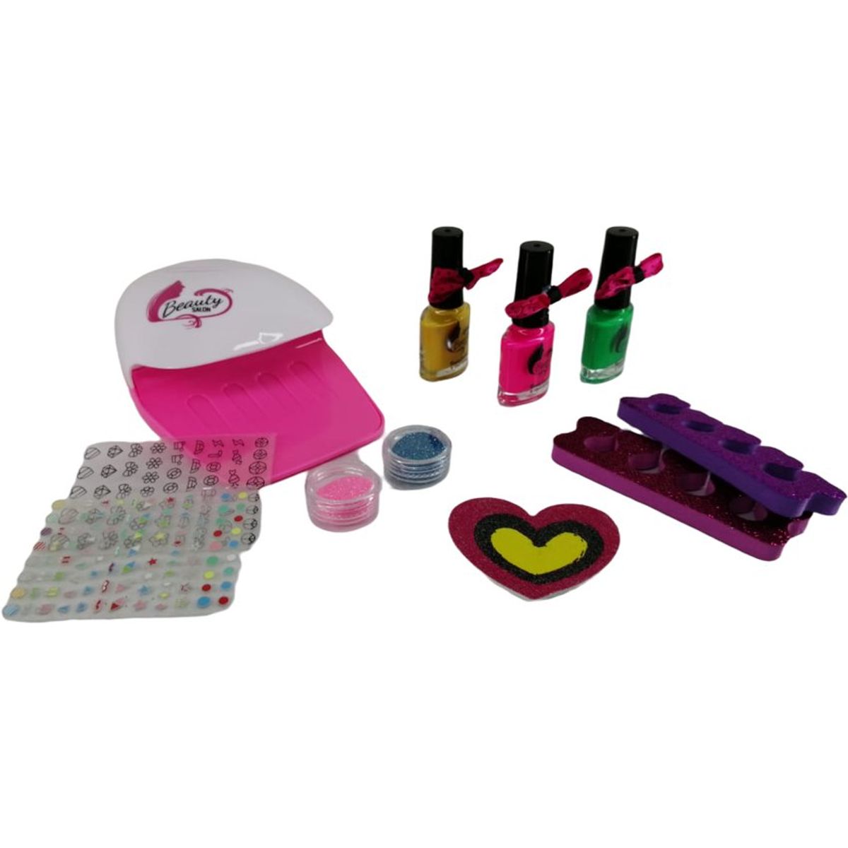 JUGUETERIA EXPRESS - Kit set de uñas para niñas juguete con accesorrios