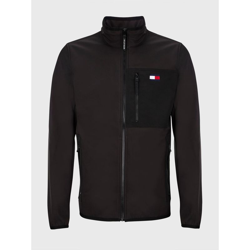 TOMMY HILFIGER - Chaqueta Con Capucha Softshell Hombre Negro Tommy Hilfiger