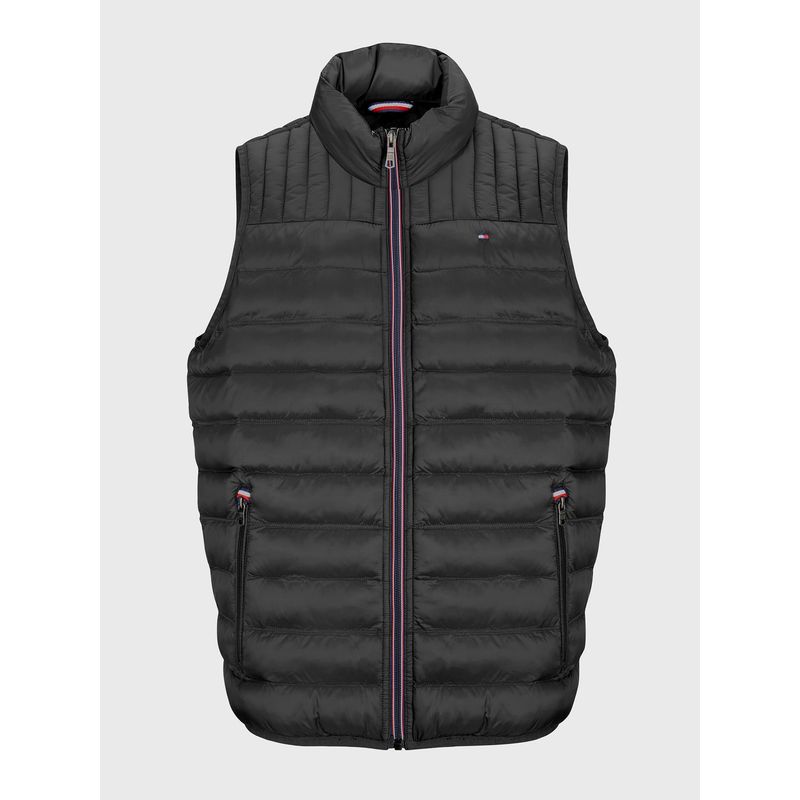 TOMMY HILFIGER - Chaleco Quilted Triblock Hombre Negro Tommy Hilfiger