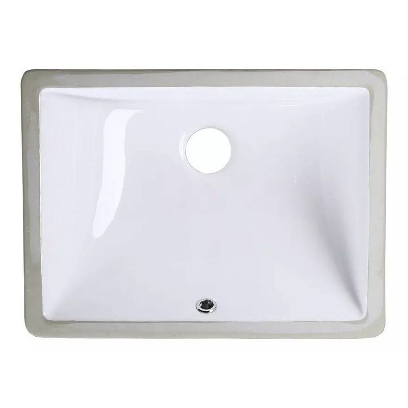 GENERICO - Lavamanos Blanco Bajo Poner 47 X 35 X 18,5cm Tames