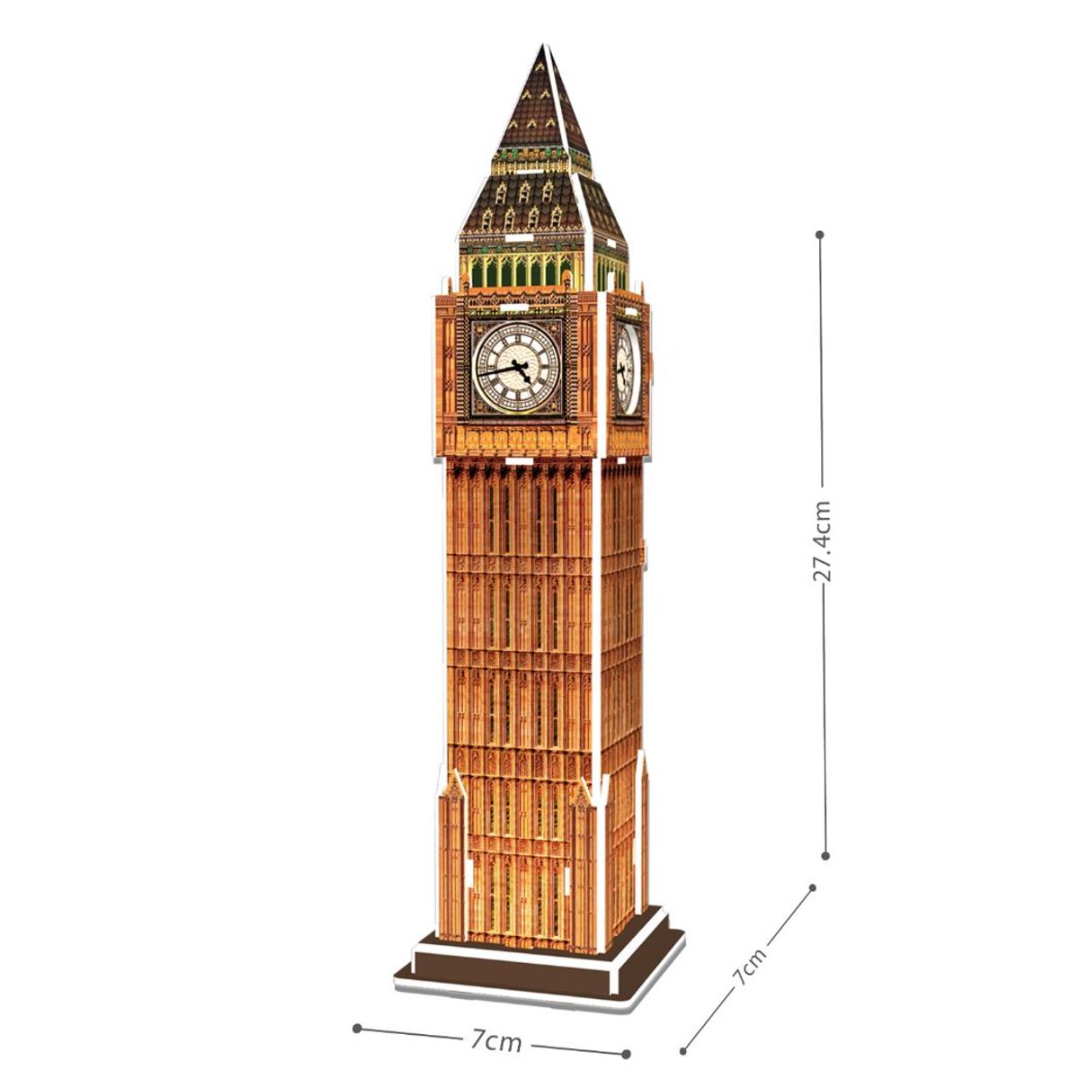 CUBICFUN - Rompe Cabezas 3D Big Ben 13 Piezas Cubic Fun Dificultad Baja