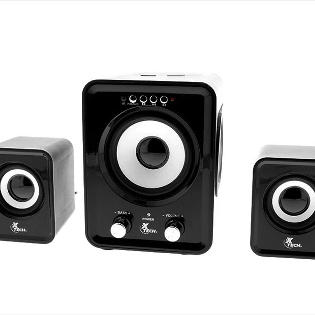 ZER - PARLANTE XTECH XTS-375 2.1 SUBWOOFER 3.5MM USB NEGRO 12W