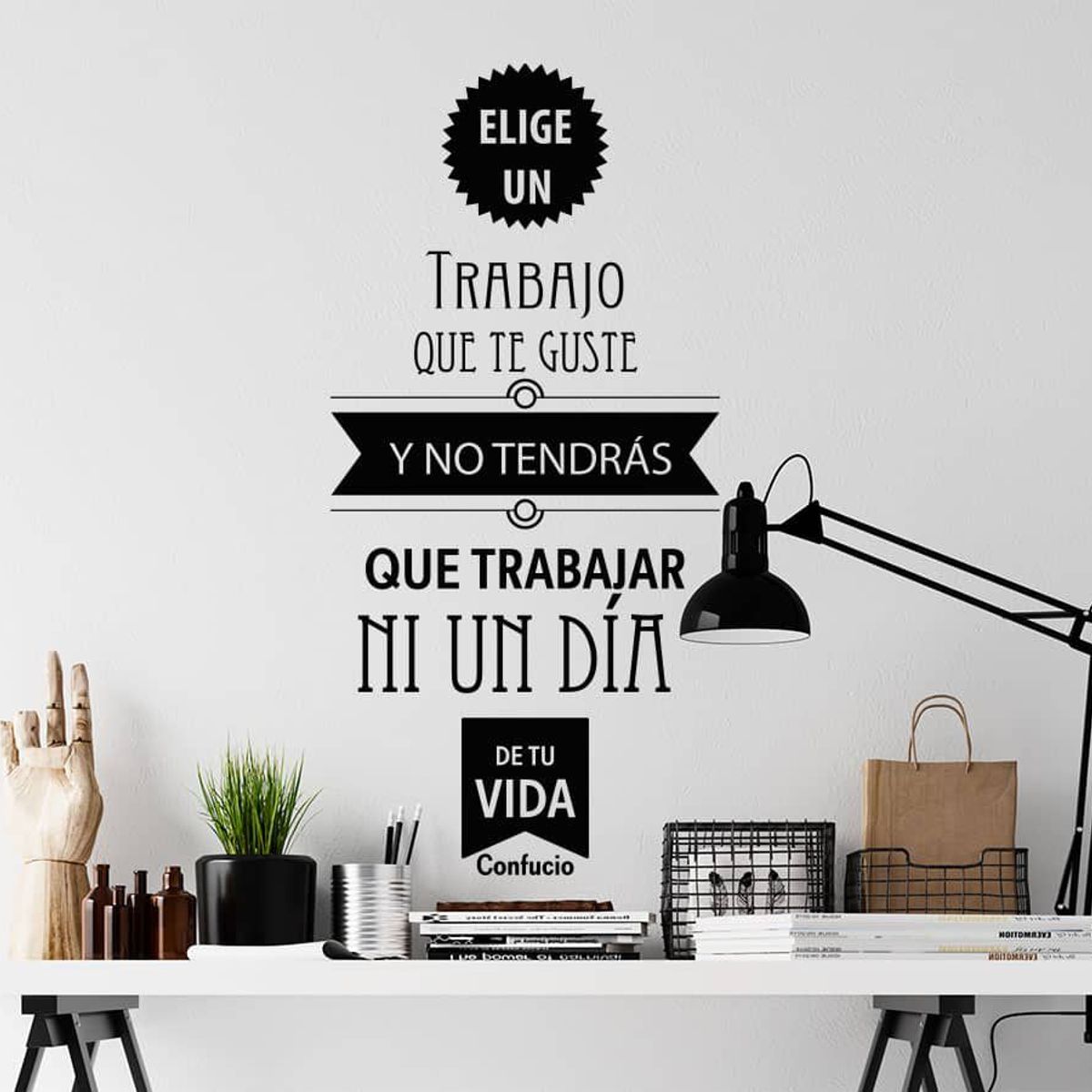 ADAZIO - Vinilo Un Trabajo Que Te Guste S - 40cm x 80cm (ancho x alto)
