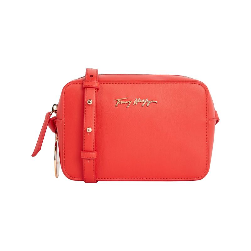 Crossbody Bolsa Chica Tommy Hilfiger Bolso Cruzado Para Mujer Rojo
