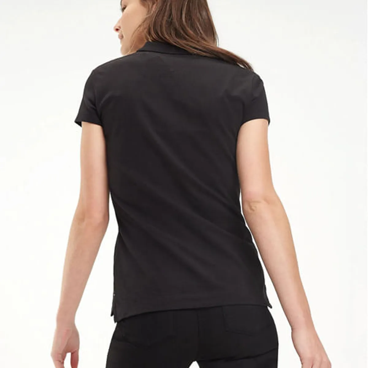 TOMMY HILFIGER - Polo Slim Negro Tommy Hilfiger