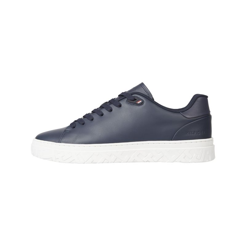 TOMMY HILFIGER - Tenis Th Modern Iconic De Piel Hombre Azul Tommy Hilfiger