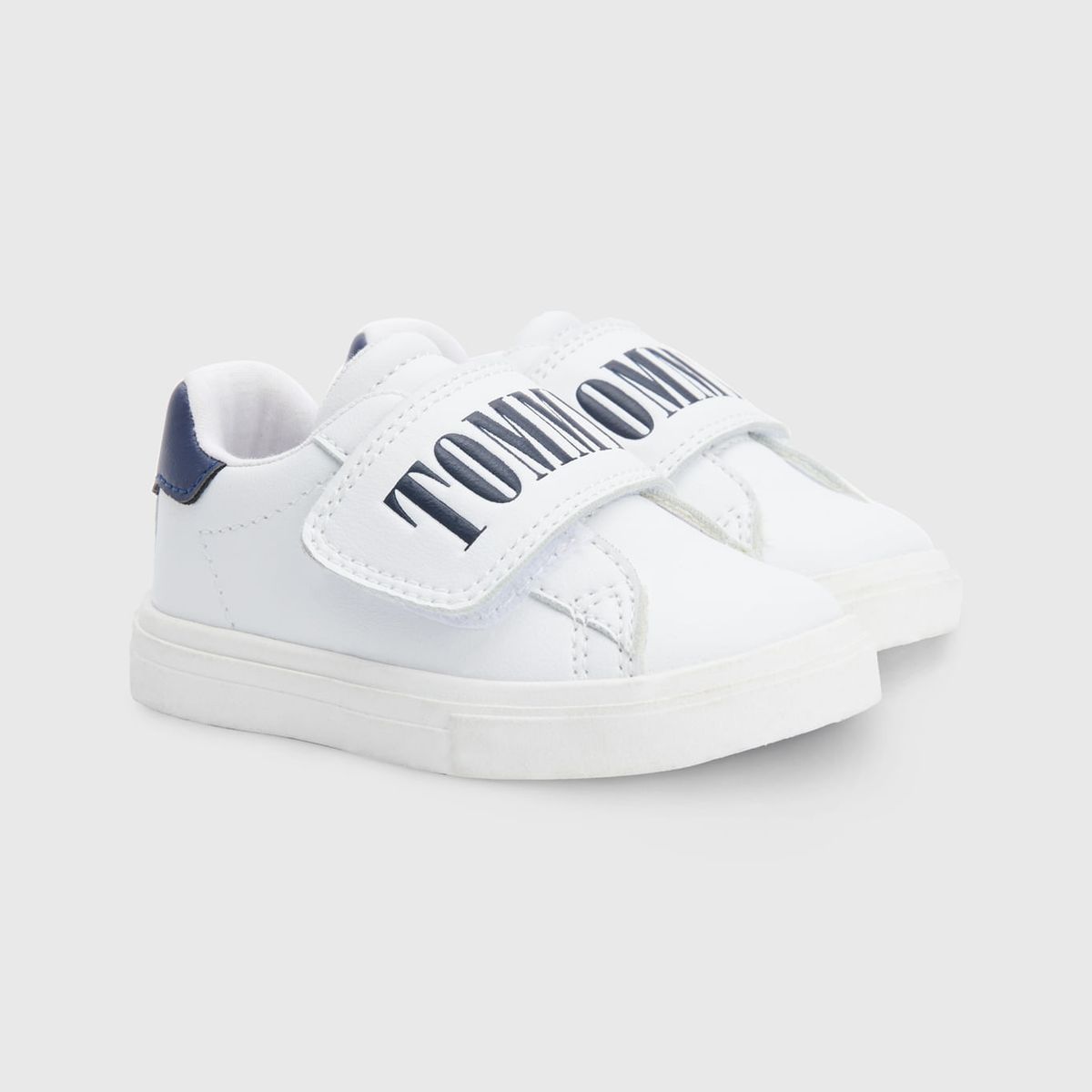 TOMMY HILFIGER - Tenis Velcro Deportiva Niño Blanco Tommy Hilfiger