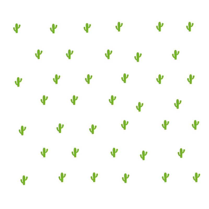 ADAZIO - Vinilo Decorativo Patrón de Cactus XS - 150cm x 150cm (ancho x alto)