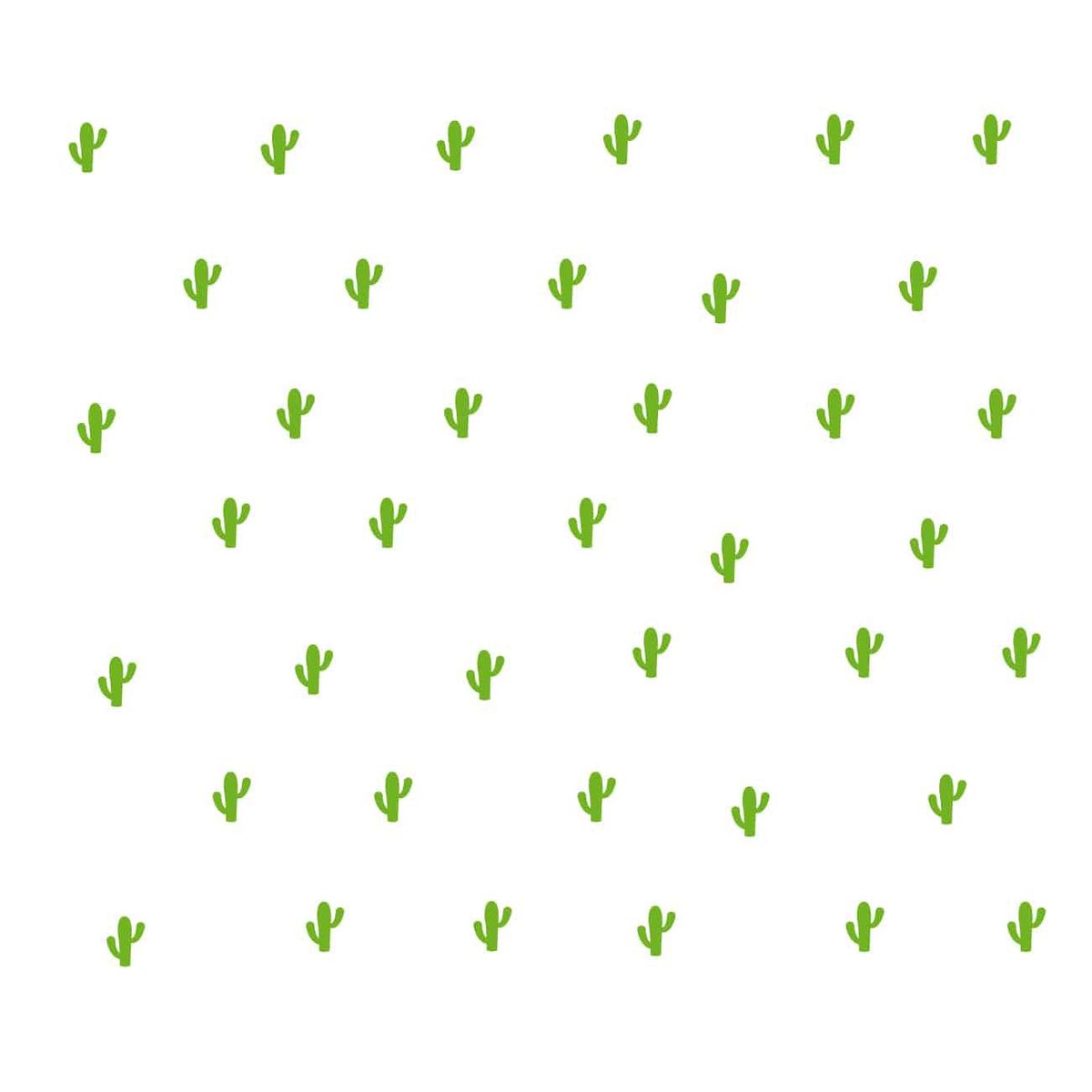 ADAZIO - Vinilo Decorativo Patrón de Cactus S - 200cm x 200cm (ancho x alto)