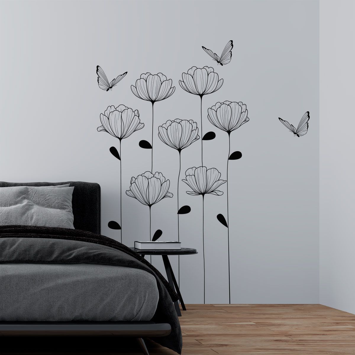 ADAZIO - Vinilo Decorativo Floral de Magnolias S - 61cm x 100cm (ancho x alto)