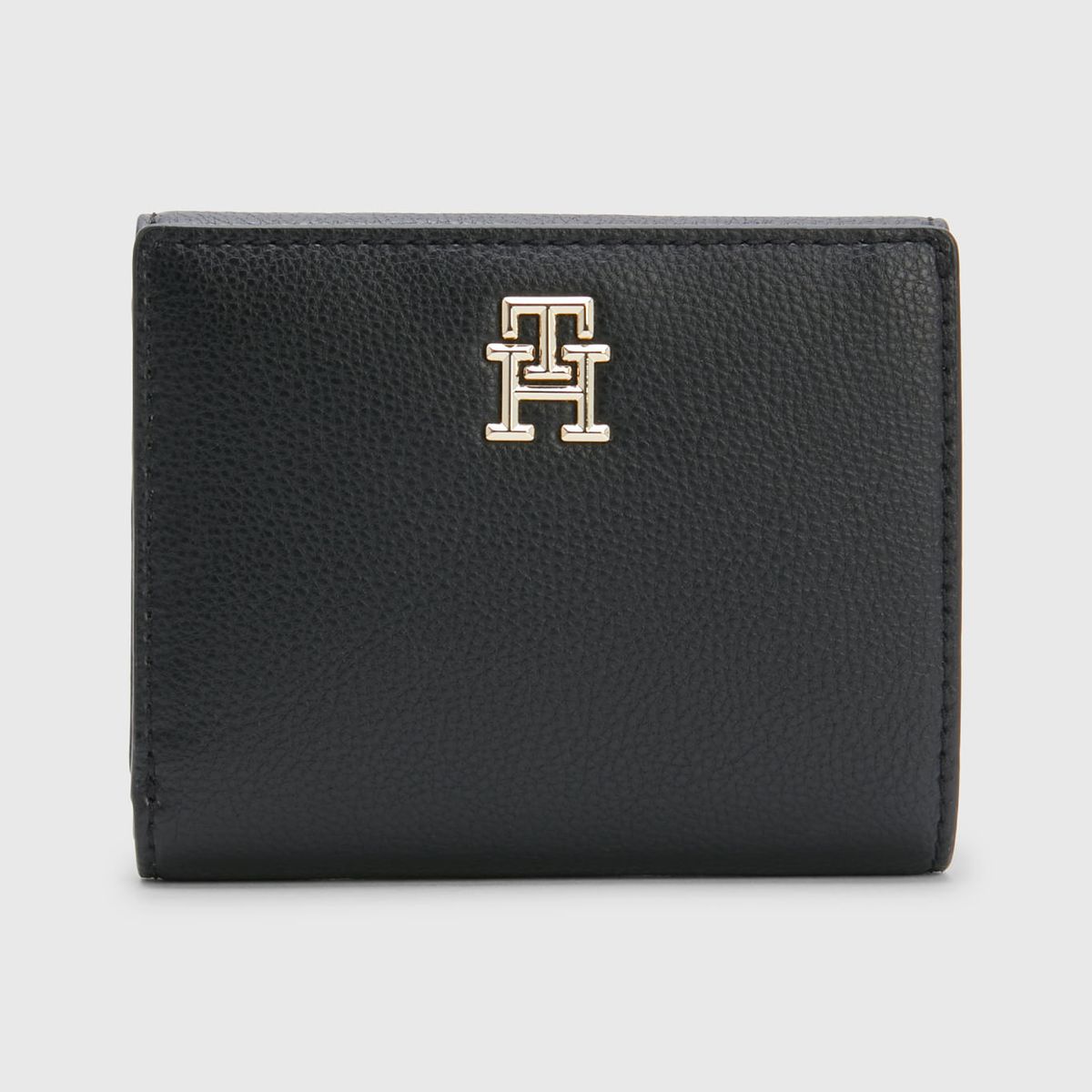 TOMMY HILFIGER - Cartera Mediana Con Acabado Granulado Mujer Negro Tommy Hilfiger