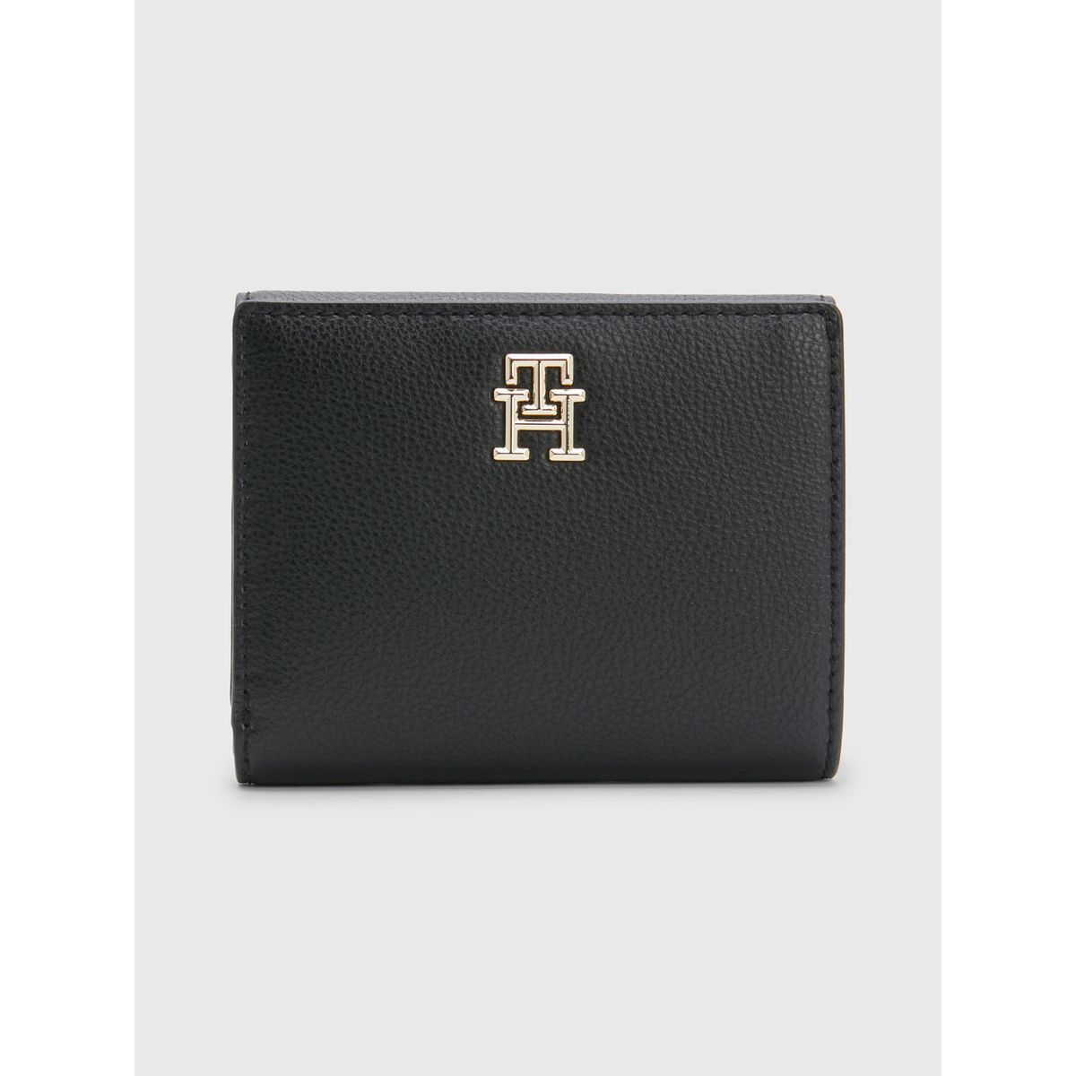 TOMMY HILFIGER - Cartera Mediana Con Acabado Granulado Mujer Negro Tommy Hilfiger
