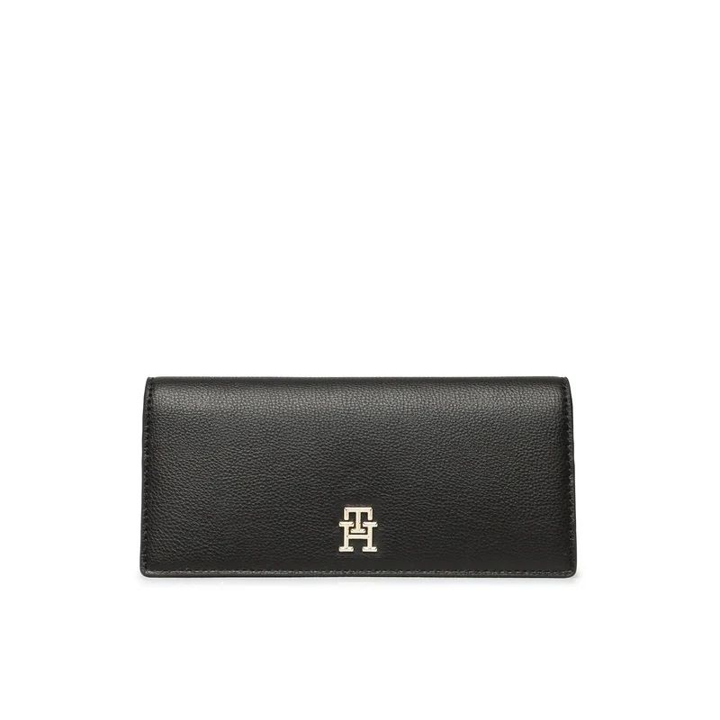 TOMMY HILFIGER - Cartera Grande Con Monograma Th Mujer Negro Tommy Hilfiger