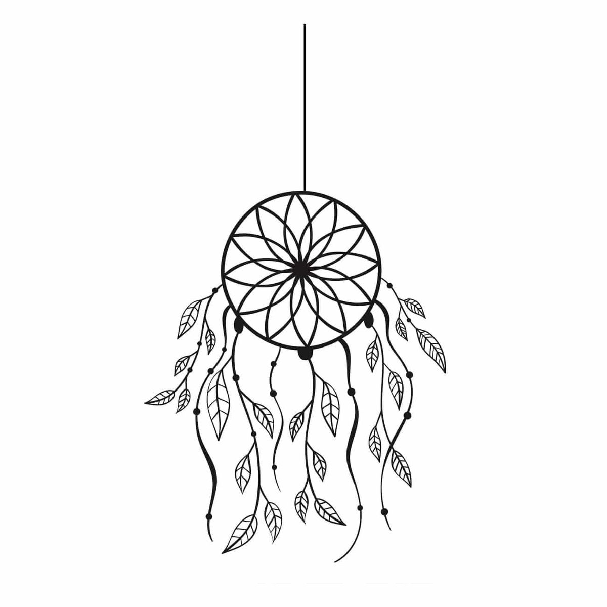 ADAZIO - Vinilo Decorativo de Atrapasueños XS - 45cm x 55cm (ancho x alto)