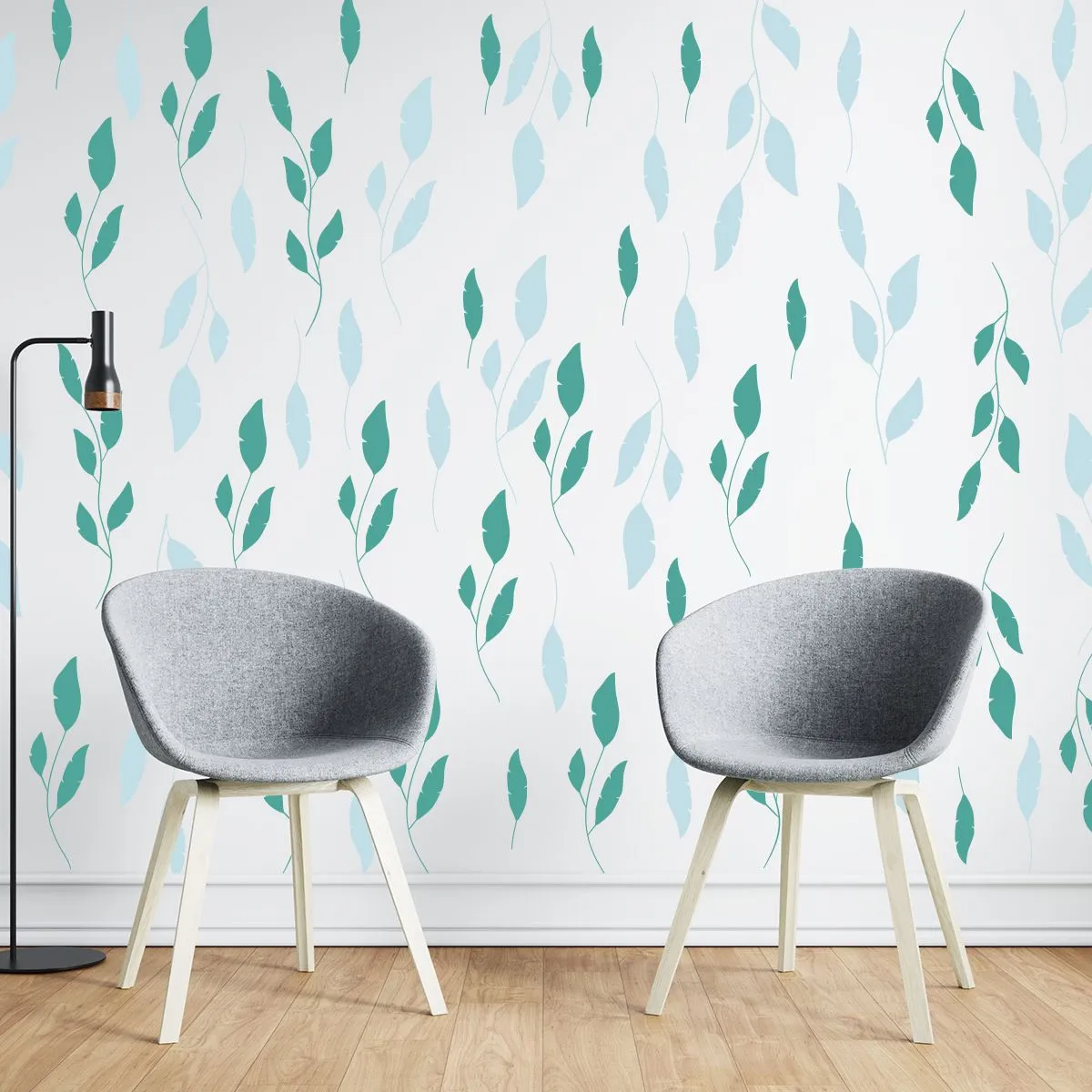 ADAZIO - Vinilo Decorativo de Patrón Floral XL - 200cm x 200cm (ancho x alto)