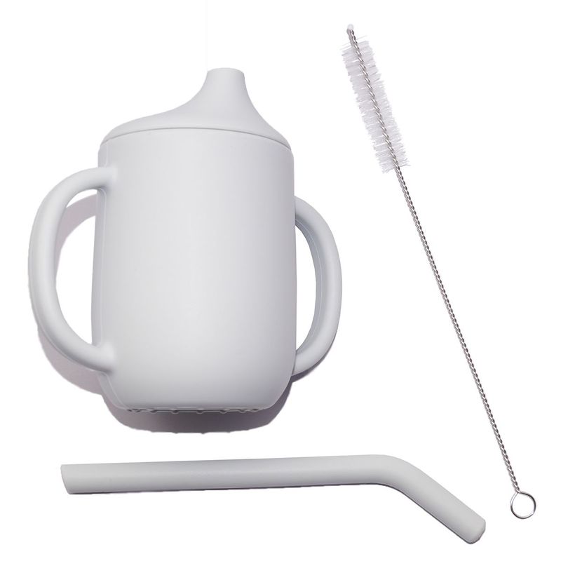 ENFANT'ASY - Vaso Pitillo Silicona Bebés Taza Entrenamiento Con Cepillo