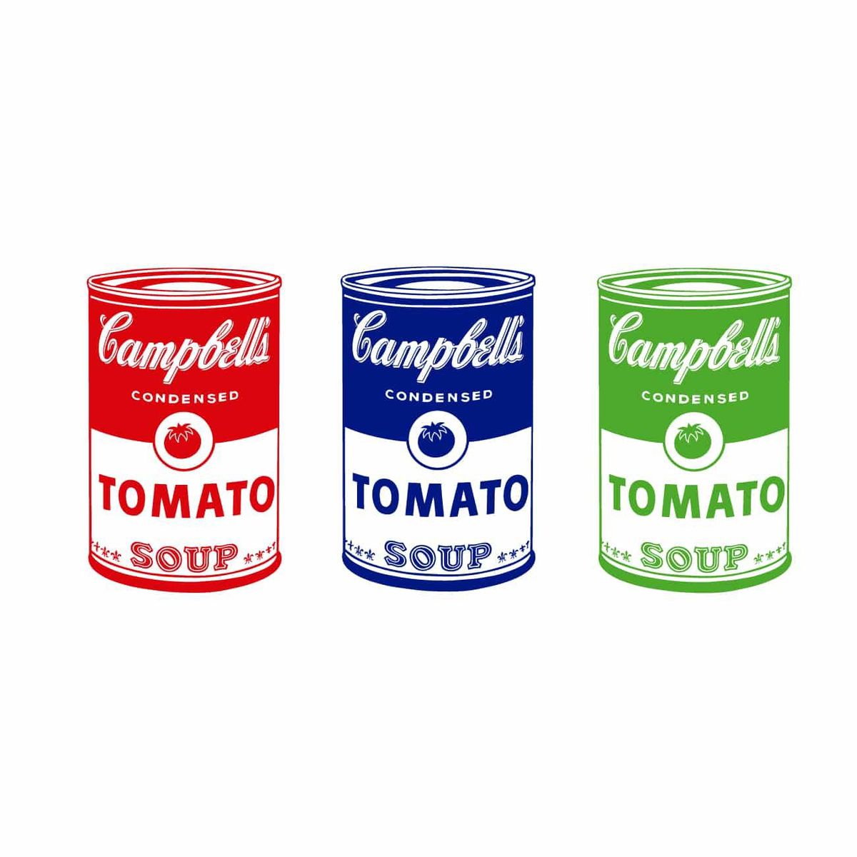 ADAZIO - Vinilo Decorativo Pop Art Mini Campbells